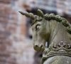 Kopf einer Einhorn-Statue - Symbolbild Unicorn Einhorn Start-up