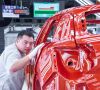Audi Produktion in China, Arbeiter bei der Qualitätskontrolle