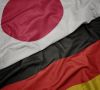Flaggen Deutschland Japan