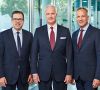 Das VDMA-Präsidium: Henrik Schunk, Carl Martin Welcker und Karl Haeusgen.