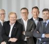 Die neue Bosch-Chefetage (v.l.): Dr. Rolf Bulander, Dr.-Ing. Stefan Hartung, Rolf Najork, Dr. Christian Fischer und Dr. Michael Bolle.