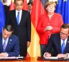 Die Zeichnungszeremonie der Kooperation von Bosch und Nio fand im Beisein der deutschen Bundeskanzlerin Dr. Angela Merkel und dem chinesischen Premier Li Keqiang in Berlin statt.