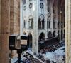 Das französische Unternehmen Art Graphique & Patrimoine dokumentiert die Schäden in der Kirche Notre-Dame.