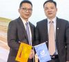 Unterzeichneten den Vertrag zur Gründung eines Joint Venture zur Produktion von 48-V-Batteriesystemen (v.l.): Enno Tang, President und CEO Continental China und Xiaoqing Shi, Vorstandsvorsitzender und General Manager von CITC