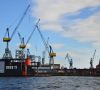 Blohm und Voss Werft in Hamburg