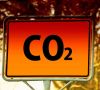 Schild mit der Aufschrift: CO2